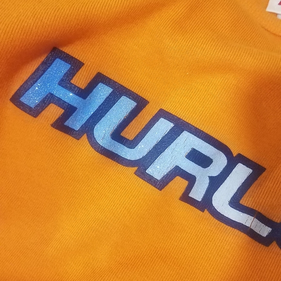 AWESOME HURLEY WOMAN'S TSHIRT XL. YELLOW/ORANGE. - Picture 6 of 9